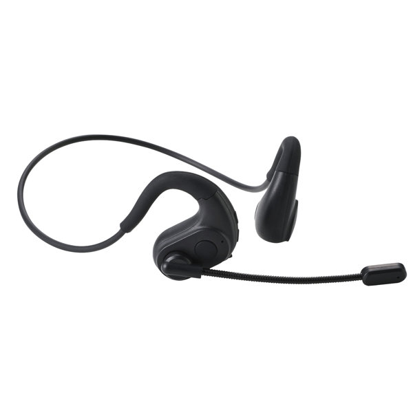 Bluetooth ヘッドセット オープンイヤー 耳を塞がない ネックバンド マイク付 ワイヤレスイヤホン ENCノイズキャンセリング 脱着式マイク ミュート機能 ブラック LBT-HSOE01BK 5,168円