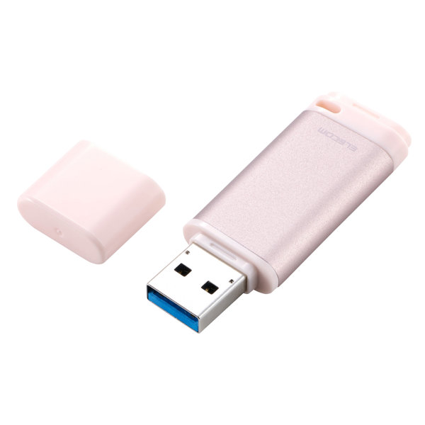 USBメモリ 128GB キャップ式 USB 3.2 Gen1 読み込み最大150MB/s 暗号化AES256 データ保護ソフト対応 パスワードロック対応 アルミボディ ピンク MF-RCU3128GPK 4,858円