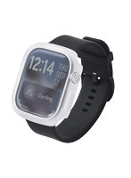 アップルウォッチ カバー Apple Watch Series 11 / 10 ［ 46mm ］ ケース 耐衝撃フレーム 指紋防止 飛散防止 TOUGH SLIM LITE クリア AW-25AFCTSLCR