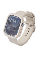 アップルウォッチ カバー Apple Watch Series 11 / 10 ［ 42mm ］ ケース 耐衝撃フレーム 指紋防止 飛散防止 TOUGH SLIM LITE ベージュ AW-25BFCTSLBE