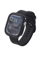 アップルウォッチ カバー Apple Watch Series 11 / 10 ［ 42mm ］ ケース 耐衝撃フレーム 指紋防止 飛散防止 TOUGH SLIM LITE ブラック AW-25BFCTSLBK