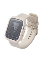アップルウォッチ カバー Apple Watch SE 第3世代 / 第2世代 ［ 44mm ］ ケース 耐衝撃フレーム 指紋防止 飛散防止 TOUGH SLIM LITE ベージュ AW-25DFCTSLBE