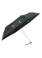 三国 MKN 遮光＆遮熱 黒コーティング傘 50cm楽ミニ バラと猫 mini ブラック S2517502