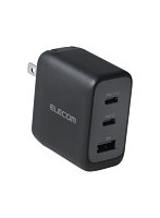 USB 充電器 70W PD PPS対応 3ポート USB-C ×2 USB-A GaN II コンパクト AdjustCharge 折りたたみプラグ PSE適合 MacBook iPad iPhone Switch 対応 ブラック MPA-AC12770BK