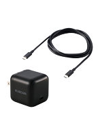 USB 充電器 65W PD PPS対応 1ポート USB-C GaN II コンパクト 折りたたみプラグ PSE適合 MacBook iPad iPhone Switch 対応 USB-Cケーブル1.5m付属 ブラック MPA-AC12565BK