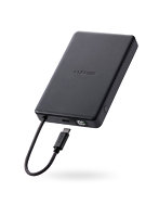 モバイルバッテリー 10000mAh ケーブル一体型 コンパクト 軽量 30W PD対応 半固体リチウムイオン電池 長寿命 iPhone / Android / ノートPC / Switch ブルー EC-C59MN