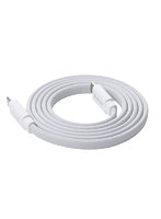 USB Type-C ケーブル USB-C to USB-C PD対応 60W 巻くだけ 磁石でまとまる フラット ナイロンメッシュ 1m ホワイト MPA-CCECMGF10WH