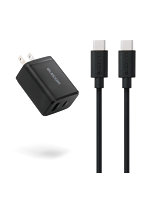 USB Type-C 充電器 PD20W 2ポート USB-C＋USB-A USB-Cケーブル付 1.5m PSE適合 ブラック EC-AC12620BK