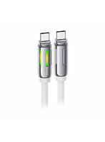 hoco. U136 PD60W RGB Type-Cケーブル 高速充電と美しいイルミネーション ホワイト U136-CC-WH