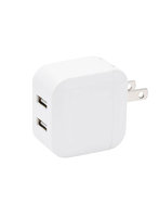日本トラストテクノロジー CUBE USB充電器 2ポート 12W 2台同時充電で効率アップ ホワイト CUBEUSB2P12W-WH