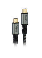 日本トラストテクノロジー USB4対応100W Type-Cケーブル USB-IF認証 PD充電対応 ストレート 1m JTU4S100-CC