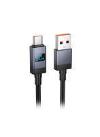 hoco. X118 デジタルディスプレイType-Cケーブル リアルタイム電力表示できる USB2.0対応 X118-AC-BK