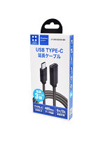 日本トラストテクノロジー Type-C延長ケーブル 3m USB2.0対応 5V/3A充電・480Mbps転送対応 JT-20CCEX30-BK