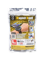 日本トラストテクノロジー スマホ マグネットバンド 脱着1秒 Lサイズ 腕周り12〜23cm対応 ブラック JT-MAGBAND-BK-L