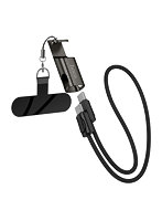 hoco. X126 PD60W 3 in 1 USB-Cケーブル PD60W急速充電対応 ストラップ・スタンド・充電の3役 ブラック X126-CC-BK