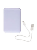 インプリンク 超薄型モバイルバッテリー5，000mAh 厚さ12.7mmのスリム軽量デザイン パステルカラー パープル IML1C2U5002PU