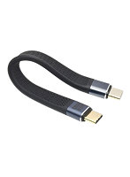 日本トラストテクノロジー TYPE-C変換ショートケーブル ストレート 最大40Gbps転送・240W急速充電・8K対応 TCTCSC-ST
