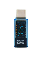 日本トラストテクノロジー USB4対応 TYPE-C 電力ディスプレイ スケルトンブルー TCTC-DSP-SBL