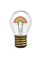日本トラストテクノロジー Funny Neon Bulb 電球型イルミネーション ネオンライト にじ JTNBULB-RBW