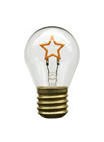 日本トラストテクノロジー Funny Neon Bulb 電球型イルミネーション ネオンライト ほし JTNBULB-STR