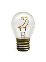 日本トラストテクノロジー Funny Neon Bulb 電球型イルミネーション ネオンライト みかづき JTNBULB-MON