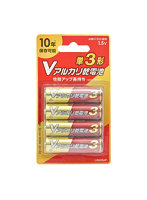 オーム電機 Vアルカリ乾電池 単3形 4本パック 08-4133 LR6VB4P