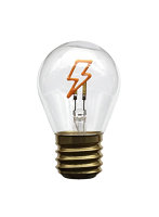 日本トラストテクノロジー Funny Neon Bulb 電球型イルミネーション ネオンライト かみなり JTNBULB-LIT