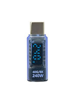 日本トラストテクノロジー USB4対応 TYPE-C 電力ディスプレイ240W スケルトンブルー TCTC-DSP240-SBL