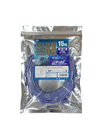 日本トラストテクノロジー CAT.6A スリムLANケーブル 最大10Gbps（10GBASE-T）対応 15m ブルー JTLAN6A-S150BL