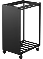 スリム目隠しダストワゴン タワー 45L ブラック