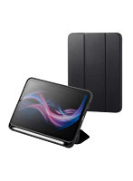 iPad mini ケース 8.3インチ （ A17 Pro ） / 第6世代 マグネット式フラップ カバー Apple Pencil収納 オートスリープ 抗菌 ブラック TBWA25SWVSABK