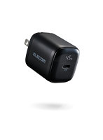 USB充電器 PD対応 45W USB-C 電力ディスプレイ付き GaN 小型 PPS対応 ブラック EC-AC13145BK