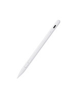 iPad タッチペン Goodnotesアプリ対応 ショートカットボタン（戻す/消す） USB Type-C急速充電 傾き検知 マグネット吸着 Apple Pencil用ペン先交換可能 ホワイト P-TPACSTAP14WH