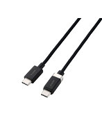 USB-C to USB-C ケーブル 片側磁石 固定 PD 60W メッシュ 1.5m ブラック MPA-CCECMW15BK