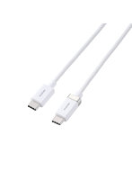 USB-C to USB-C ケーブル 片側磁石 固定 PD 60W メッシュ 1.5m ホワイト MPA-CCECMW15WH