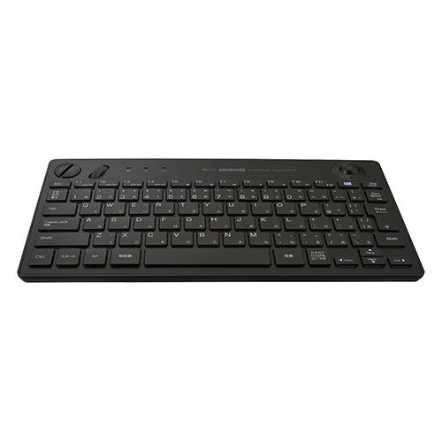 ナカバヤシ 光学式トラックボール搭載 キーボード この1台で離れてPC操作可能 トラックボール内蔵キーボード ブラック FKB-R252BK 7,660円