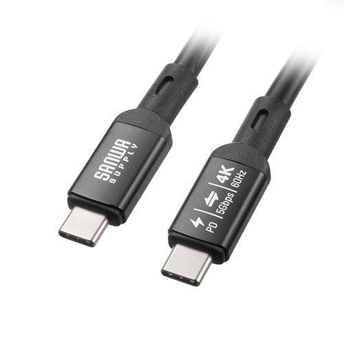 サンワサプライ USB5Gbps Type-Cケーブル PD75W DP Altモード対応 7m ブラック KU-5GCCP7570 9,482円