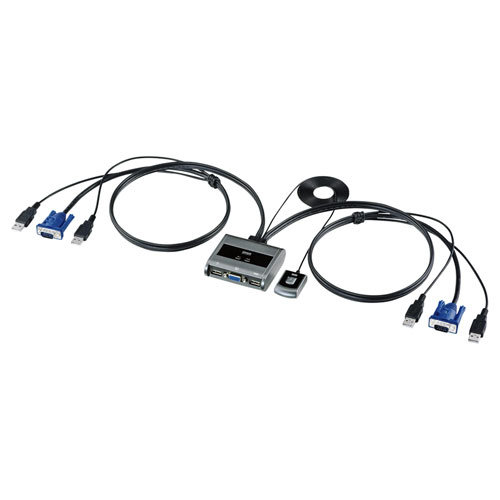 サンワサプライ パソコン切替器（エミュレーション非搭載・手元スイッチ付き） SW-KVM2UUSN2 5,681円