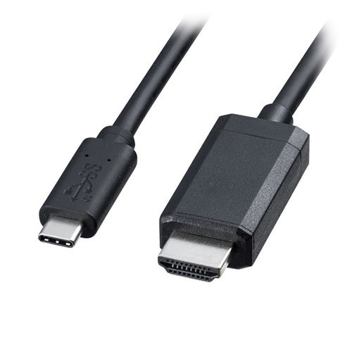 サンワサプライ TypeC-HDMI変換ケーブル 5m ブラック KC-ALCHD50K 6,128円