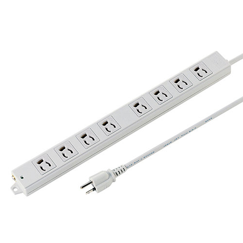 サンワサプライ 工事物件タップ 3P 8個口 2m TAP-KS8-2