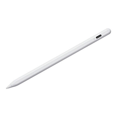 サンワサプライ ハイブリッド充電式極細タッチペン ホワイト PDA-PEN58W