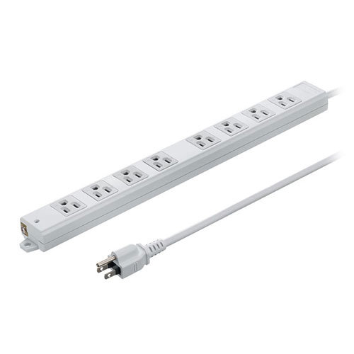 サンワサプライ 工事物件タップ 8個口 2m TAP-KS8N-2 5,196円