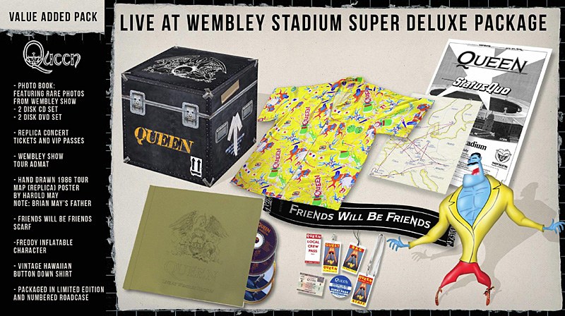 ライヴ・アット・ウェンブリー・スタジアム～スーパー・デラックス・パッケージ/クイーン （完全数量限定生産）