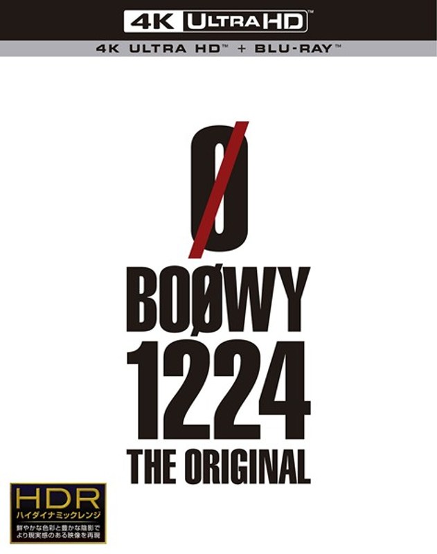 1224-THE ORIGINAL-/BOOWY （4K ULTRA HD＋ブルーレイディスク）