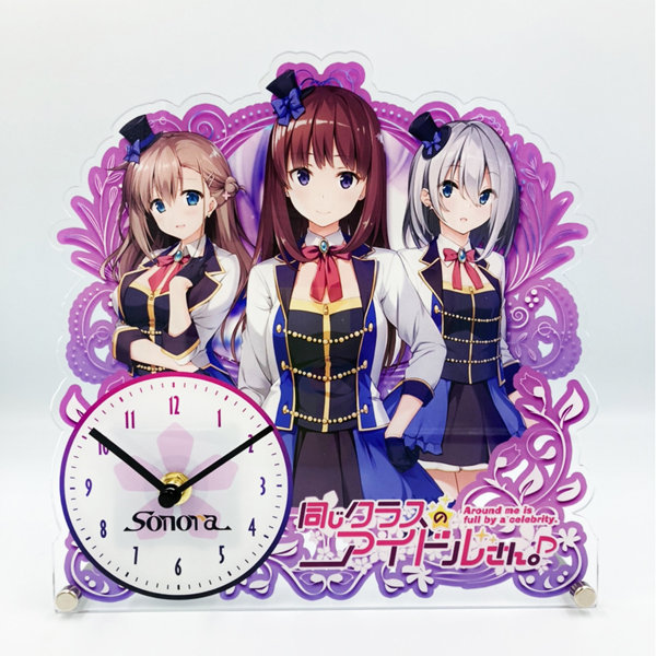 『同じクラスのアイドルさん。』アクリルクロック 画像1