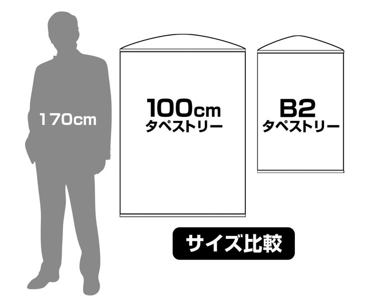 菊千代 100cmタペストリー 画像2