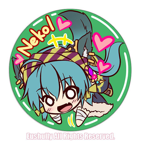 示申のラプソディ「ネコル」リールキーホルダー 画像1