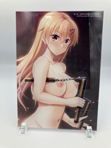 『虜ノ焔 〜淫欲の炎に満ちた地下闘技場〜』 A5アクリルパネル 発売記念イラスト 画像1