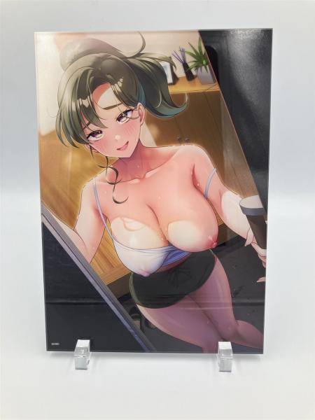 『友達ん棒で淫らな汁を溢れさせる母の熟れた蜜穴』 A5アクリルパネル 画像1