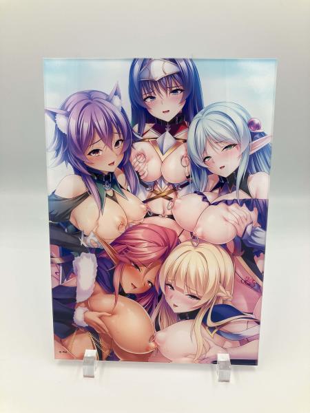 『最強のおっぱいパーティーを作って孕ませハーレム冒険性活』 A5アクリルパネル 画像1
